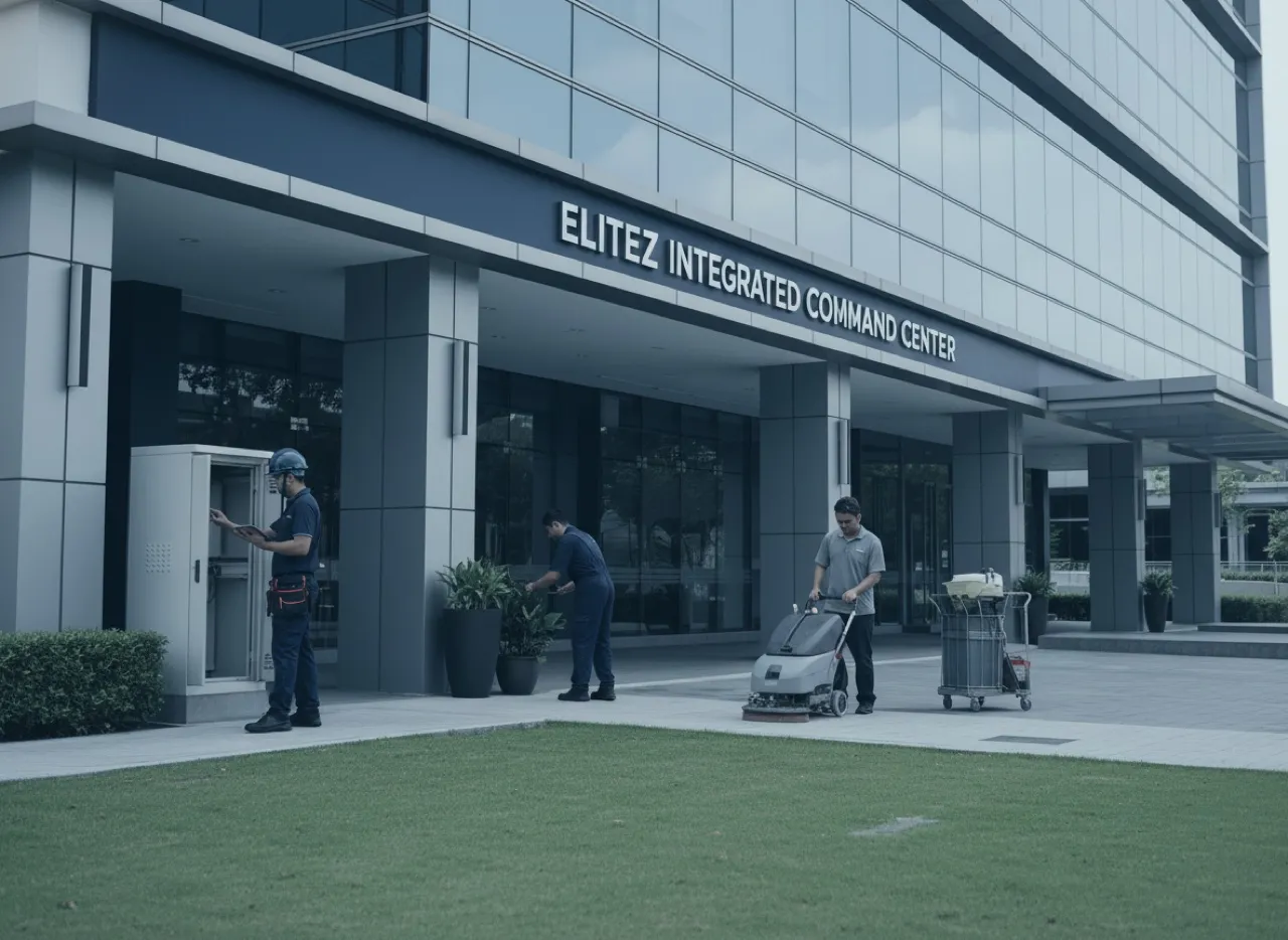 Integrated facilities management at a modern Singapore commercial building